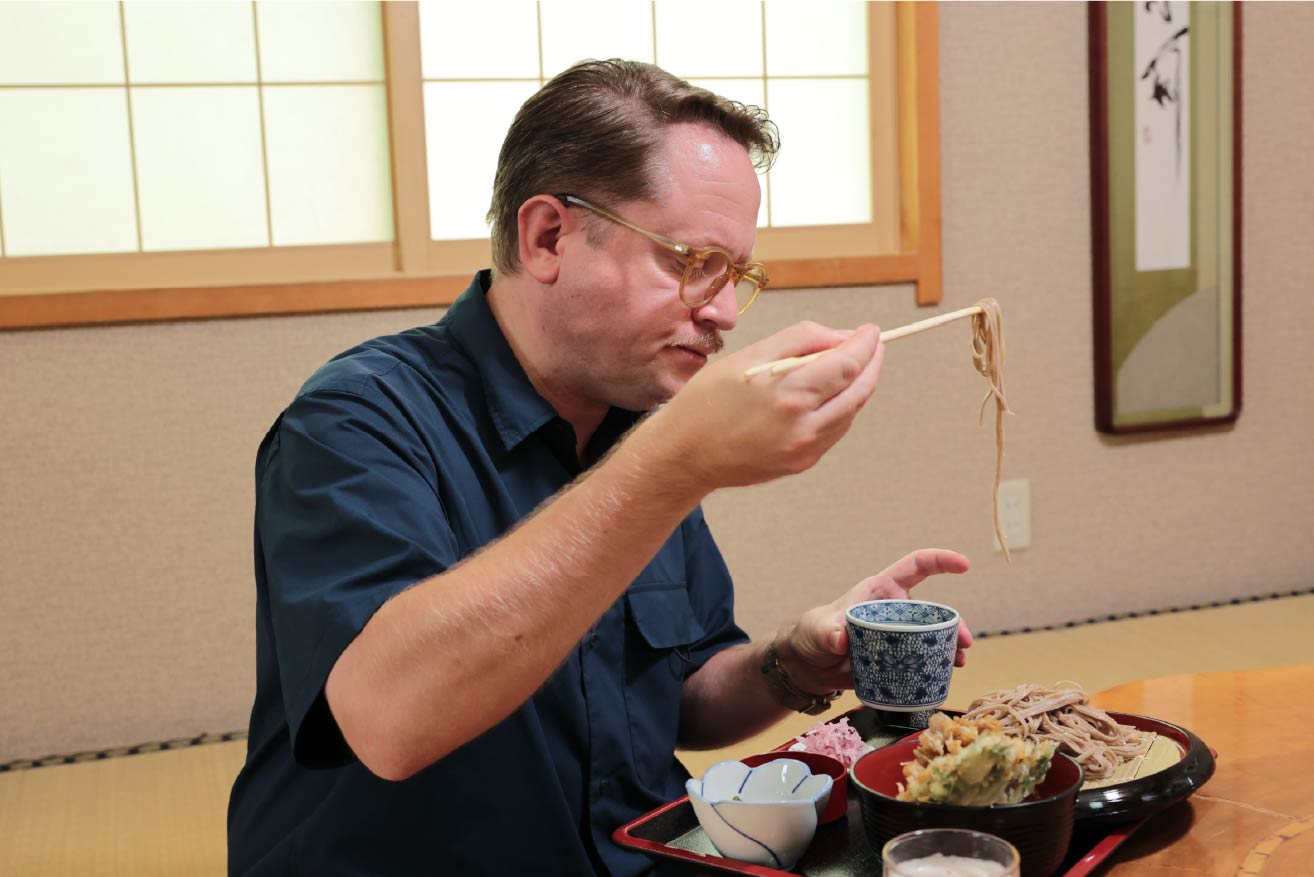 Eat the famous soba noodles