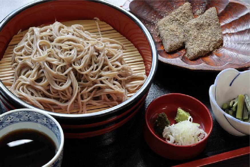 Because rice cannot be grown in mountainous areas, soba cuisine has developed.